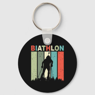 Biathlon Ski Biathlet Winter Sports Cross-country Key Ring