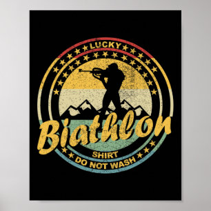 Biathlon Ski Biathlet Winter Sports Cross-country Poster