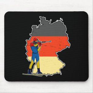 Biathlon Ski Skier Cross-country Ski Trail 11  Mouse Pad