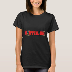 Biathlon Ski Skier Cross-country Ski Trail 14 T-Shirt