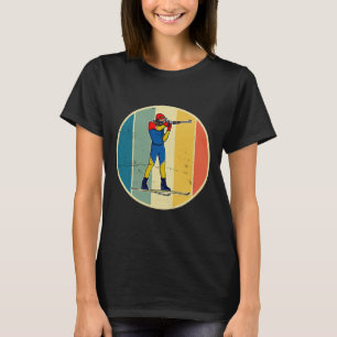 Biathlon Ski Skier Cross-country Ski Trail 2 T-Shirt