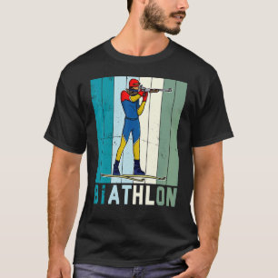 Biathlon Ski Skier Cross Country Ski Trail T-Shirt