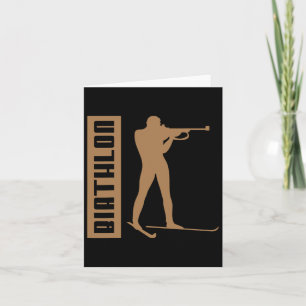 Biathlon Ski Skier Winter Sports Cross-country Ski Card