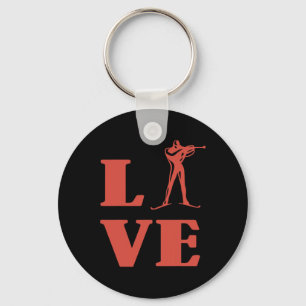 Biathlon Ski Skier Winter Sports Cross-country Ski Key Ring