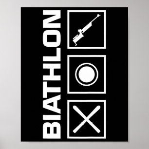 Biathlon Ski Skier Winter Sports Cross-country Ski Poster