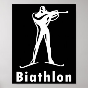Biathlon Ski Skier Winter Sports Cross-country Ski Poster