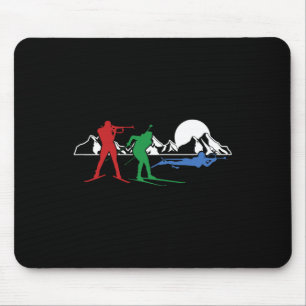 Biathlon Ski Winter Sports Cross Country Skiing Sn Mouse Pad