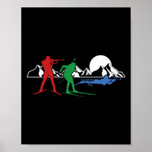 Biathlon Ski Winter Sports Cross Country Skiing Sn Poster