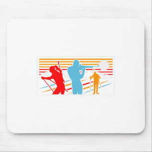 Biathlon Ski Winter Sports Skiing Athlete Biathlet Mouse Pad