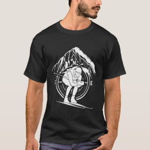 Biathlon Sports Winter Athlete Snow Skier Biathlet T-Shirt