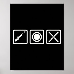 Biathlon Symbols Poster