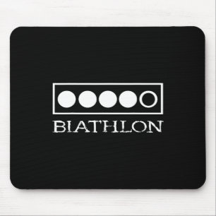 Biathlon Target Shooting Sport Biathlete Skiing Co Mouse Pad