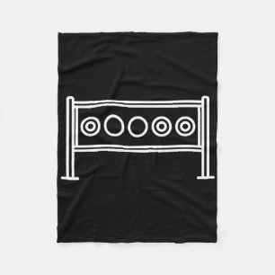 Biathlon Target Skiing Competition Biathlete Shoot Fleece Blanket