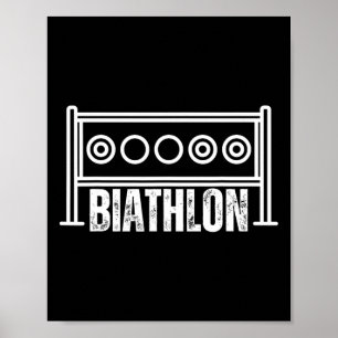Biathlon Target Skiing Competition Biathlete Shoot Poster