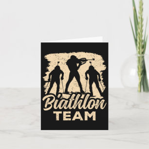 Biathlon Team Biathlete Biathlons Sports Card