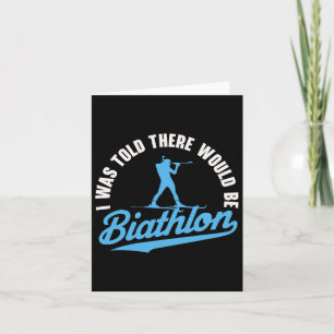 Biathlon Winter Sport Skiing Riffle Shooting Biath Card
