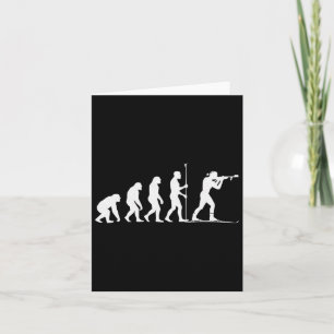 Biathlon Winter Sport Skiing Riffle Shooting Biath Card