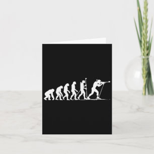 Biathlon Winter Sport Skiing Riffle Shooting Biath Card