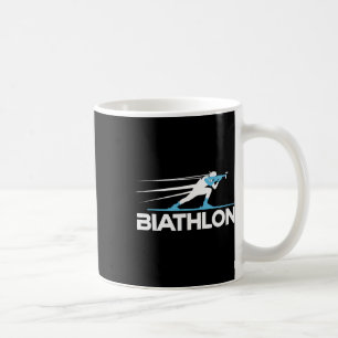 Biathlon Winter Sport Skiing Riffle Shooting Biath Coffee Mug
