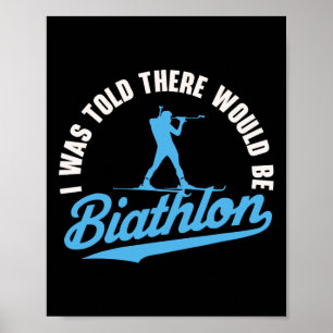 Biathlon Winter Sport Skiing Riffle Shooting Biath Poster