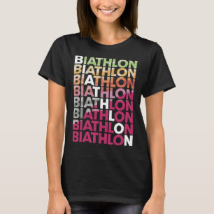 Biathlon Winter Sport Skiing Riffle Shooting Biath T-Shirt