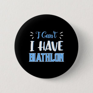 Biathlon Winter Sports Athlete Shooting Player Ski 6 Cm Round Badge