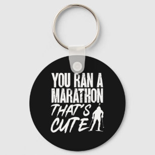 Biathlon You Ran A Marathon That's Cute Skiing Sho Key Ring