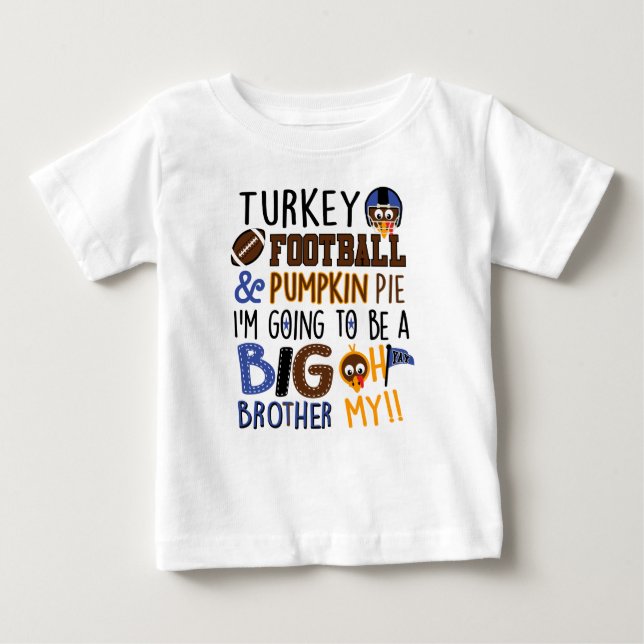 Bib Brother Announcement Shirt Thanksgiving (Front)