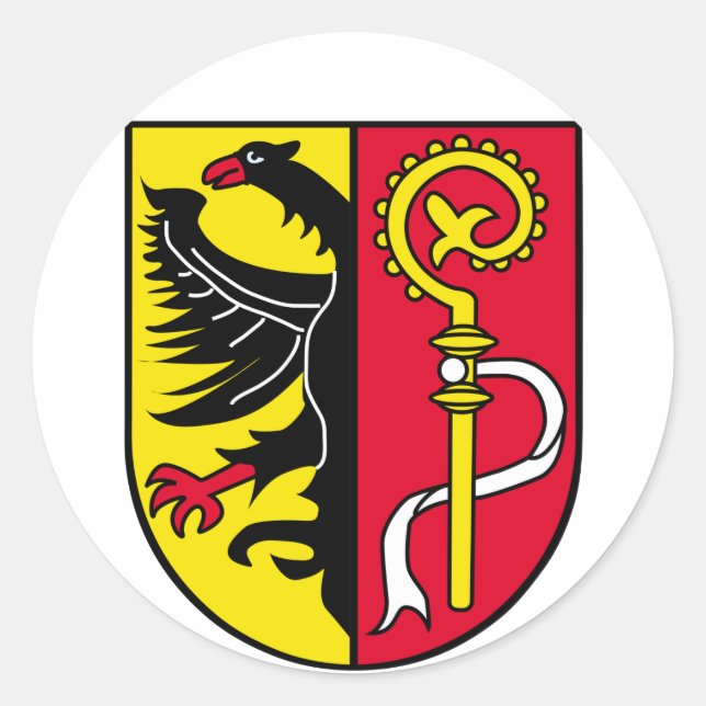 Biberach Classic Round Sticker (Front)