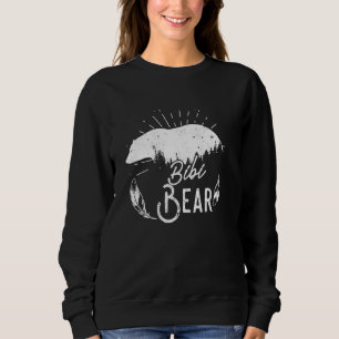 Bibi Bear Matching Family Camping Hiking Funny Chr Sweatshirt
