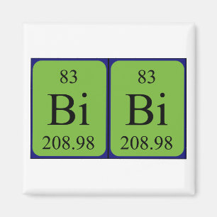 Bibi periodic table name magnet
