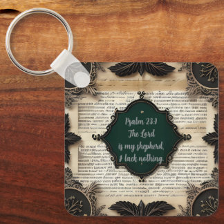 Bibile Psalm 23, gift Key Ring