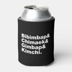 Bibimbap & Chimaek & Gimbap & Kimchi. Korean Foods Can Cooler