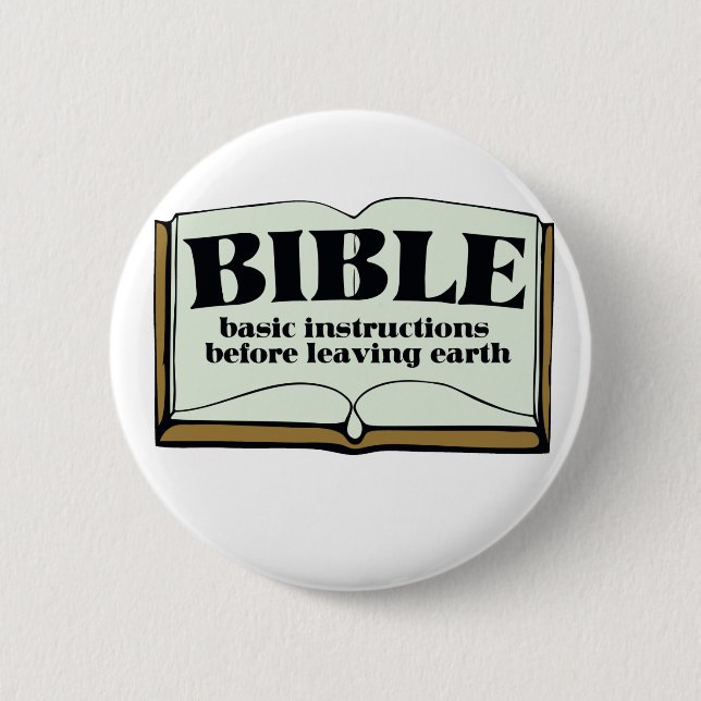 BIBLE 6 CM ROUND BADGE (Front)