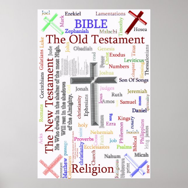 BIBLE and Religion  Related Text Poster (Front)