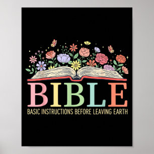 Bible Basic Instructions Before Leaving Earth Chri Poster