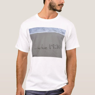 Bible Beach Art t-shirt - Luke 19:10