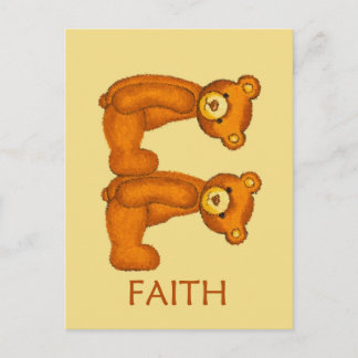 Bible Bears ~ Faith Scripture Postcard