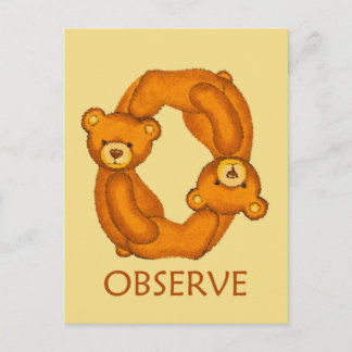 Bible Bears ~ Observe Scripture 2 Postcard