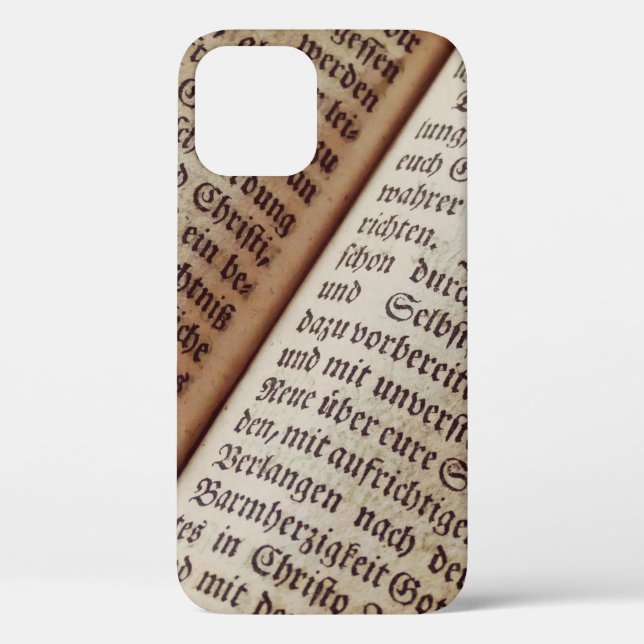 Bible book page writing texture Case-Mate iPhone case (Back)