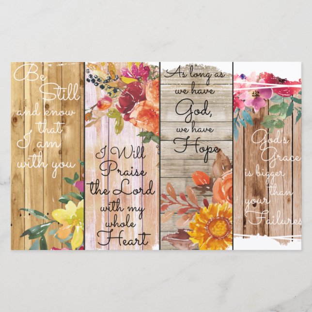 Bible Bookmarks Set of 4 (Front)