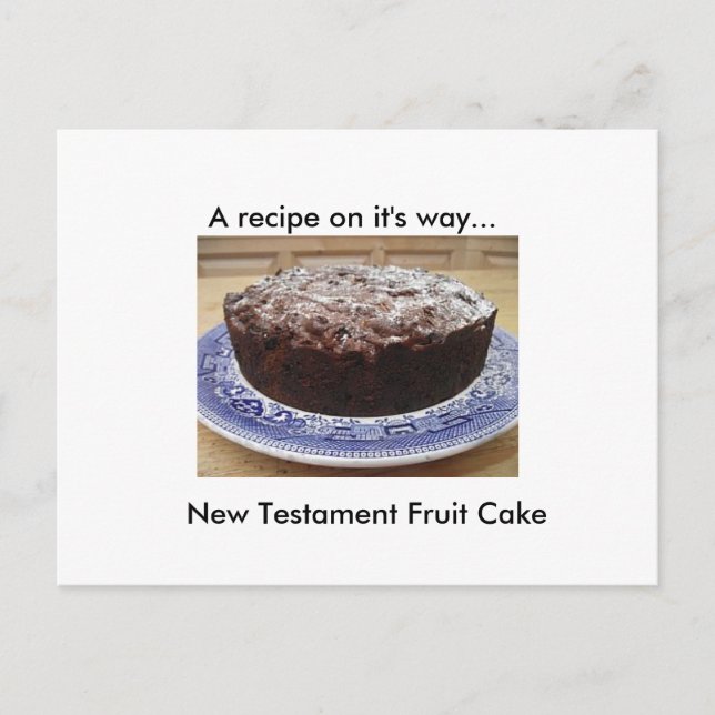 Bible Cake Recipe Postcard (Front)