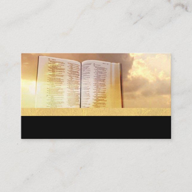 Bible Christian Light God Sky Business Cards (Front)