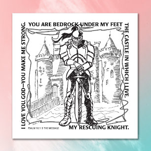 BIBLE CINDERELLA BEDROCK, CASTLE, RESCUING KNIGHT POSTER