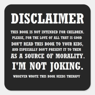 Bible Disclaimer Sticker