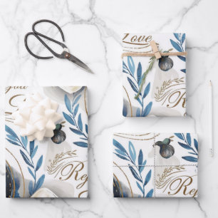 Bible & Dove: Faith in Action Wrapping Paper Sheet