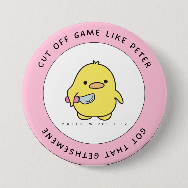 Bible Duckie 7.5 Cm Round Badge (Front)