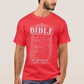 Bible Emergency Numbers Bible Gift T-Shirt
