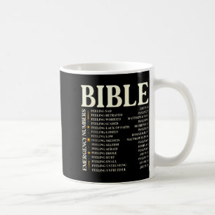 Bible Emergency Numbers - Funny Christian Bible &a Coffee Mug