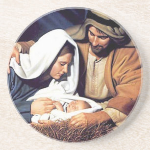 bible faith Jesus Christ inspirational pray prayer Coaster